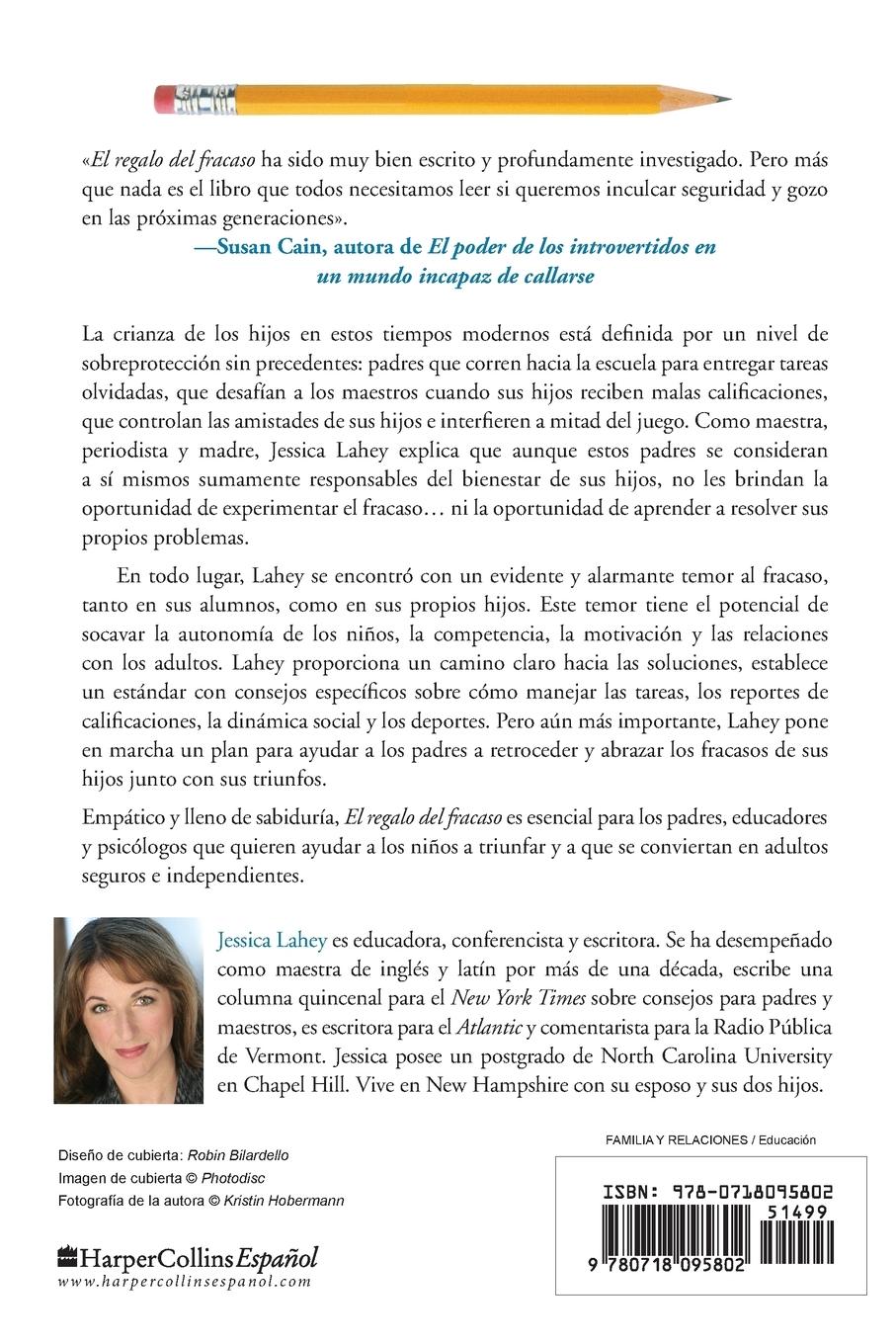 Rückseitencover El regalo del fracaso