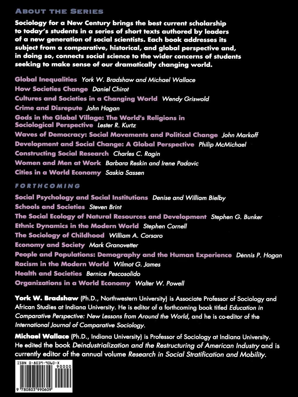 Rückseitencover Global Inequalities