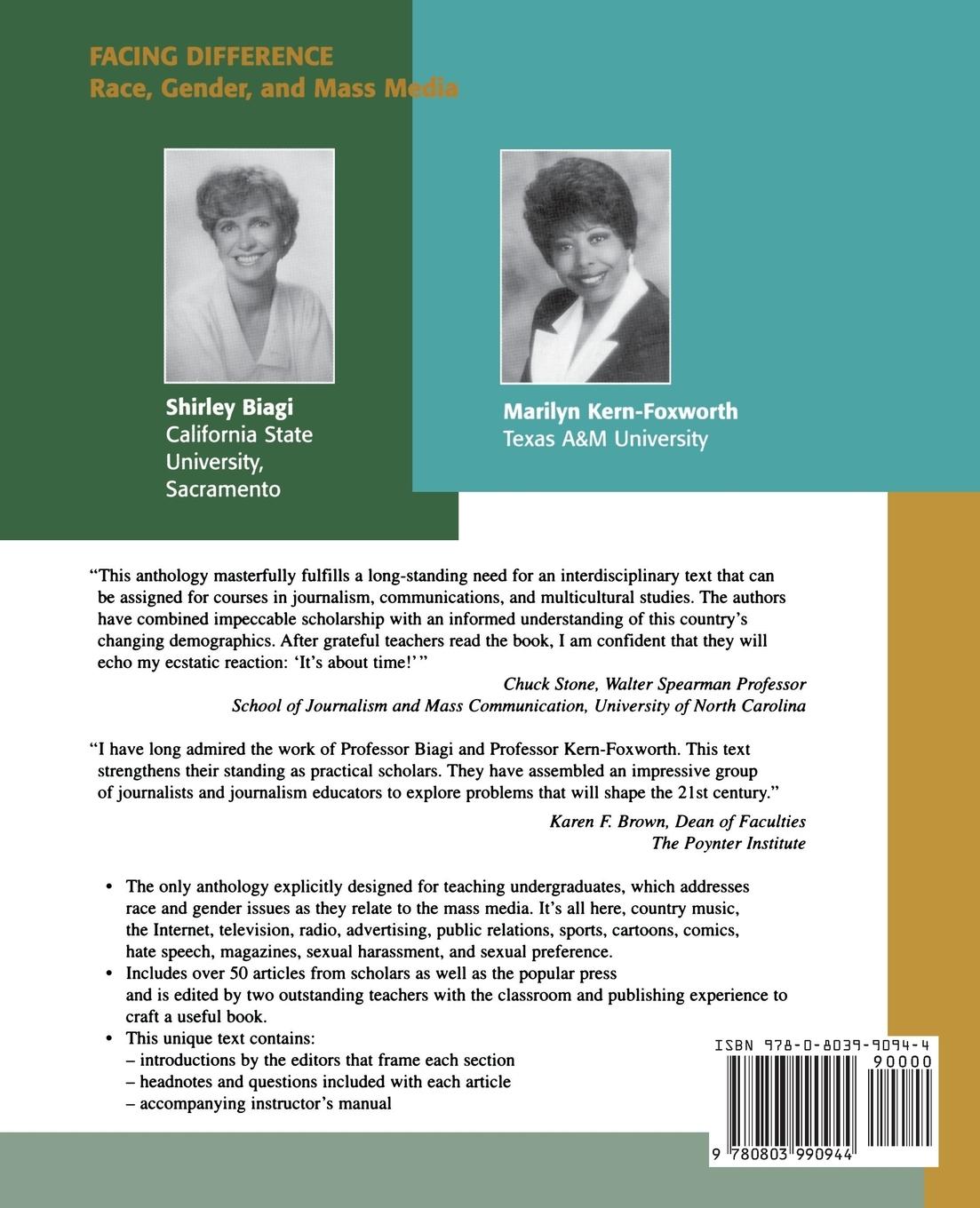 Rückseitencover Facing Difference