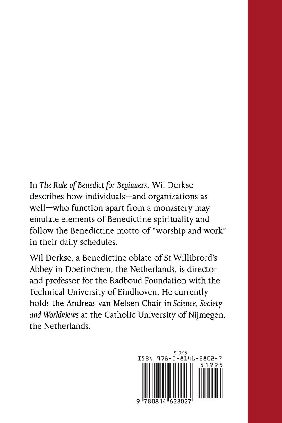 Rückseitencover Rule of Benedict for Beginners