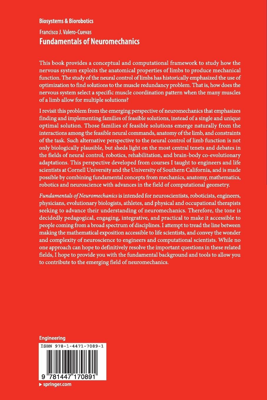 Rückseitencover Fundamentals of Neuromechanics