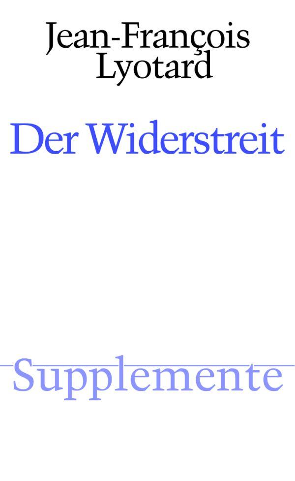 Vorderes Coverbild Der Widerstreit