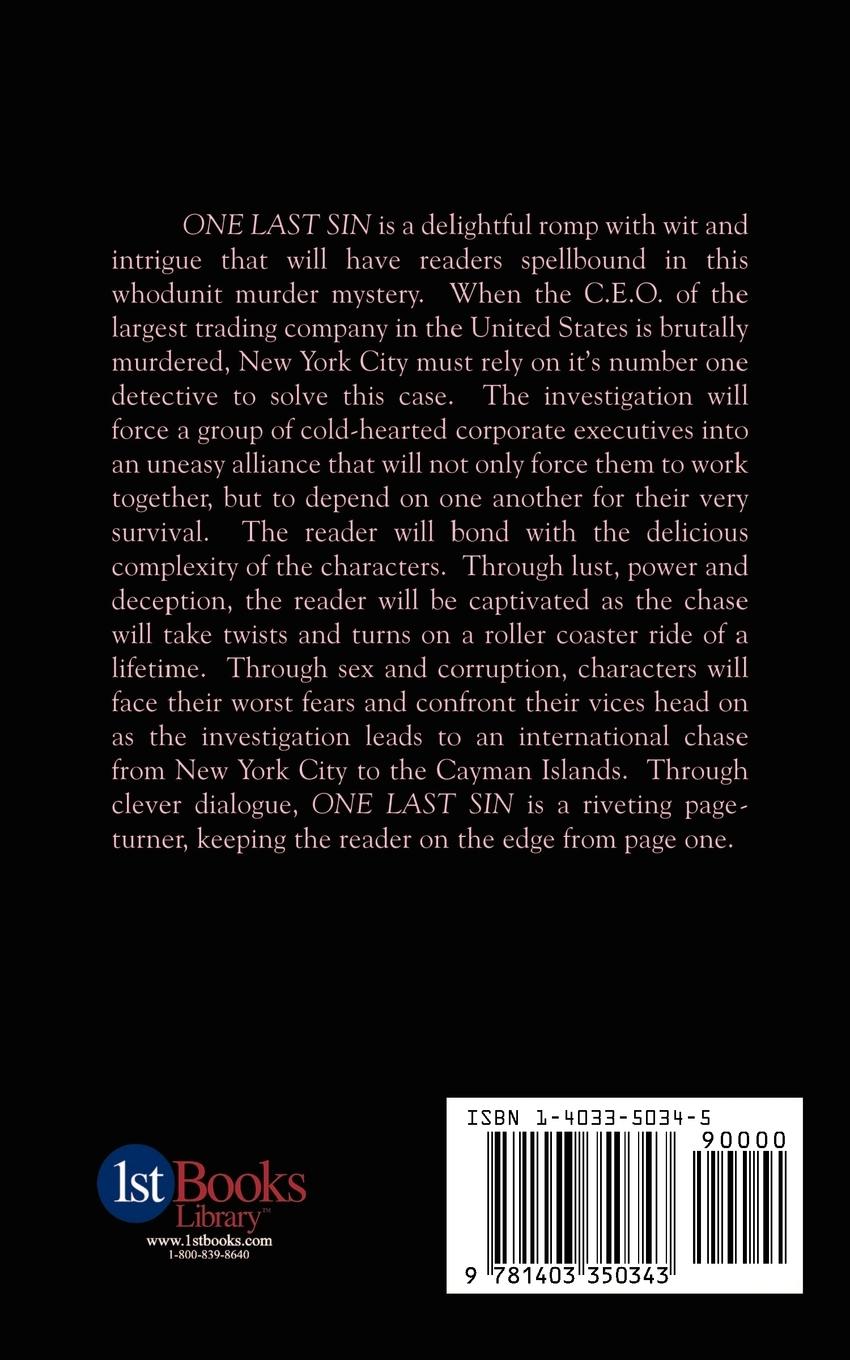 Rückseitencover One Last Sin