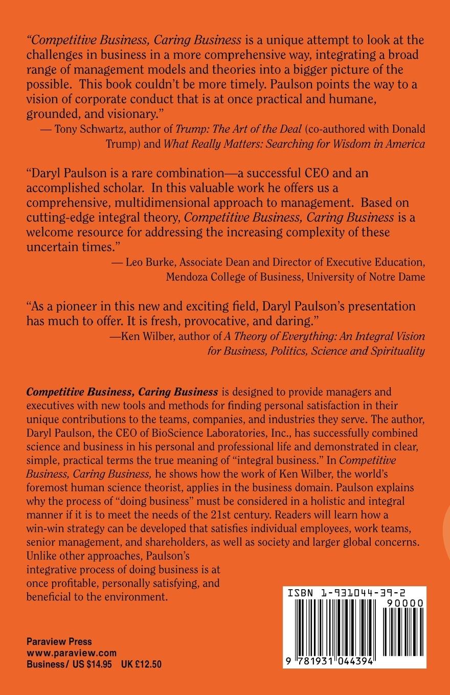 Rückseitencover Competitive Business, Caring Business