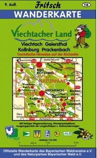 Vorderes Coverbild Viechtach 1 : 35 000. Fritsch Wanderkarte