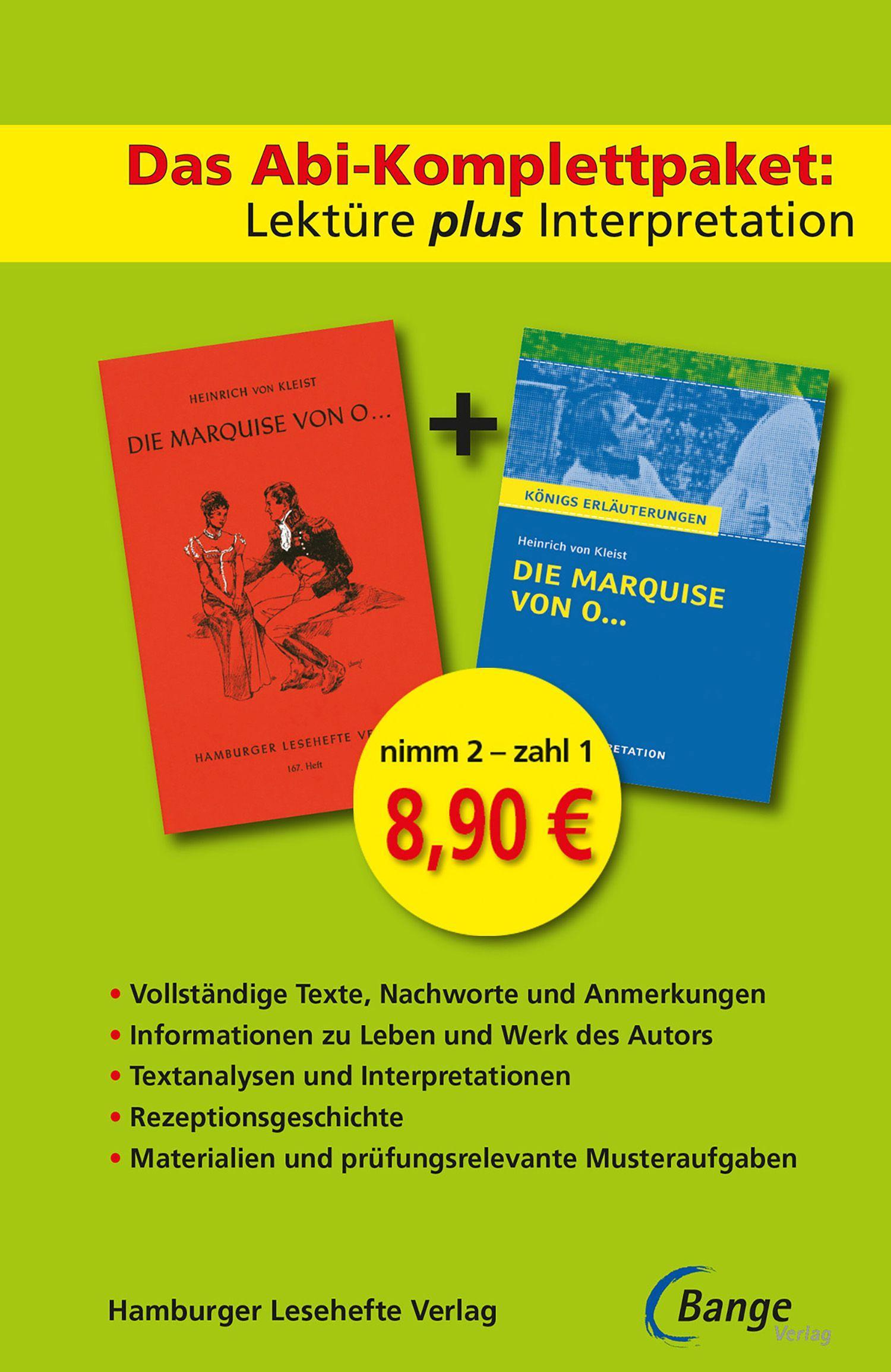 Vorderes Coverbild Die Marquise von O...