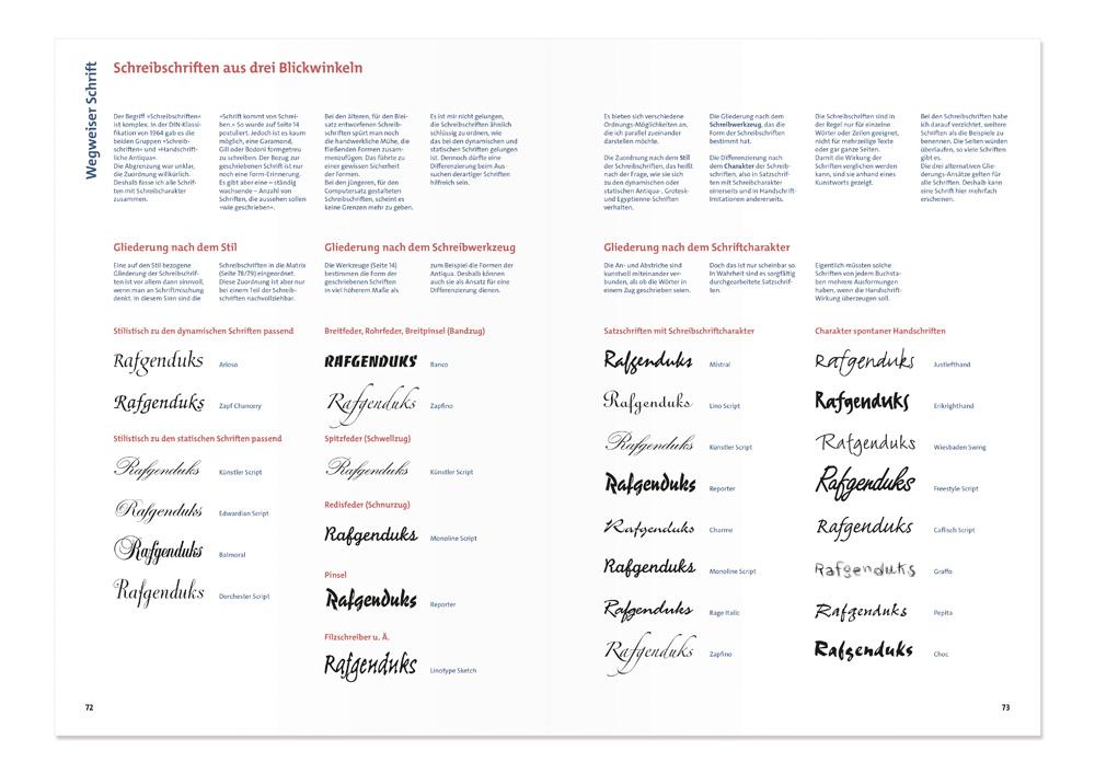 Beispielinhalt (Bild) Wegweiser Schrift