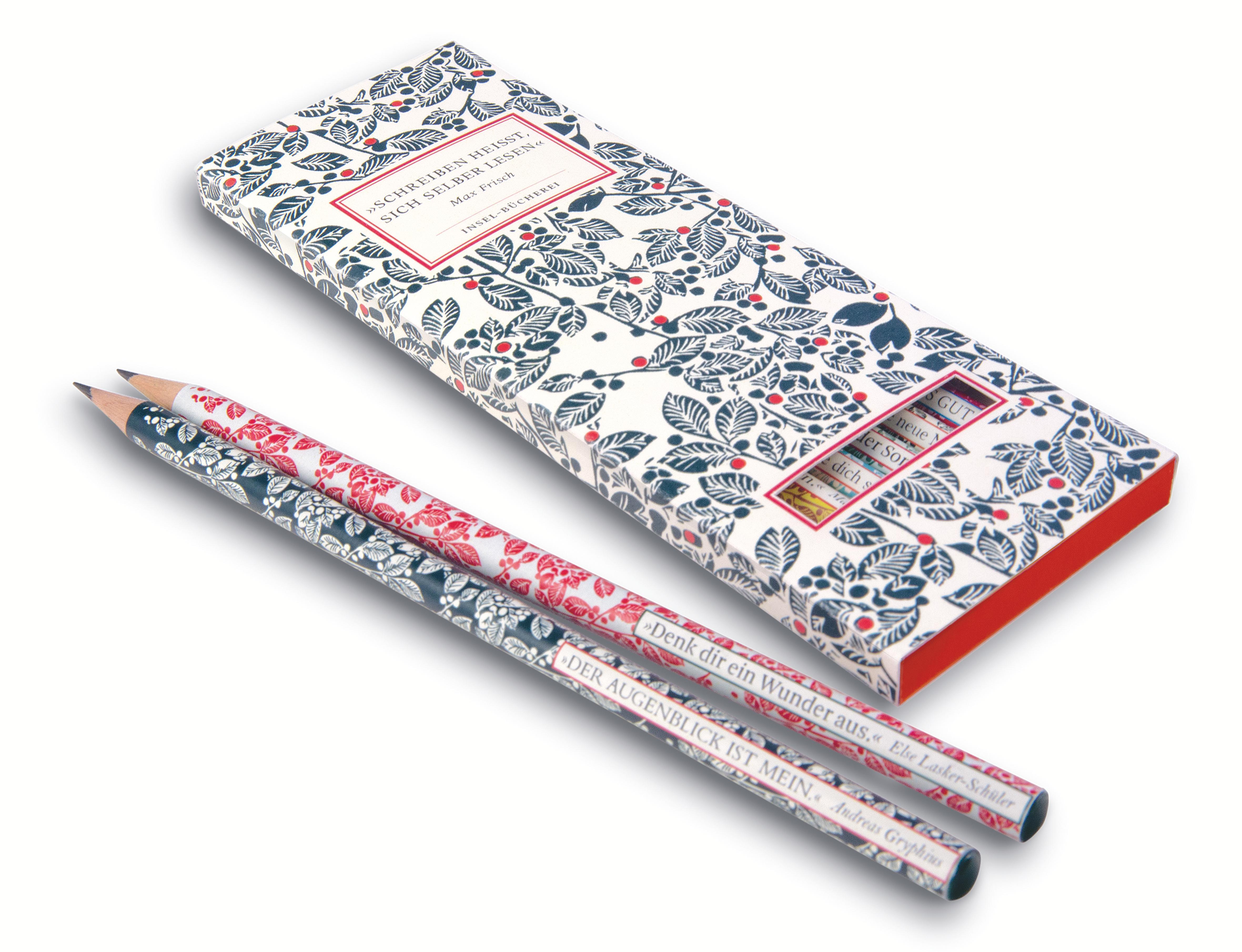 Vorderes Coverbild Insel-Bücherei Bleistift-Set I. 6 Bleistifte mit Zitaten