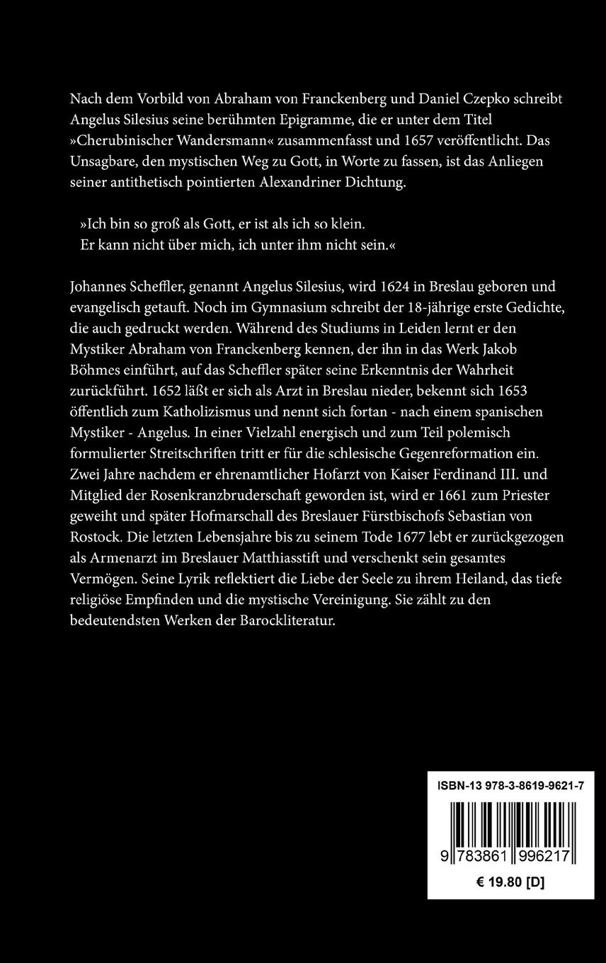 Rückseitencover Cherubinischer Wandersmann