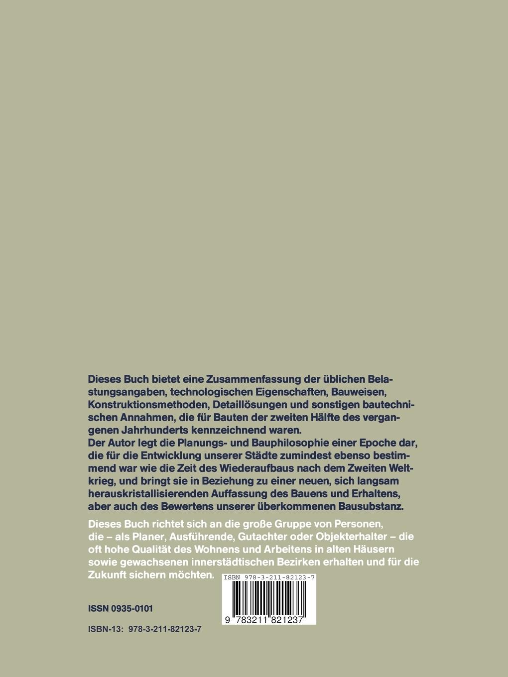 Rückseitencover Altbaukonstruktionen