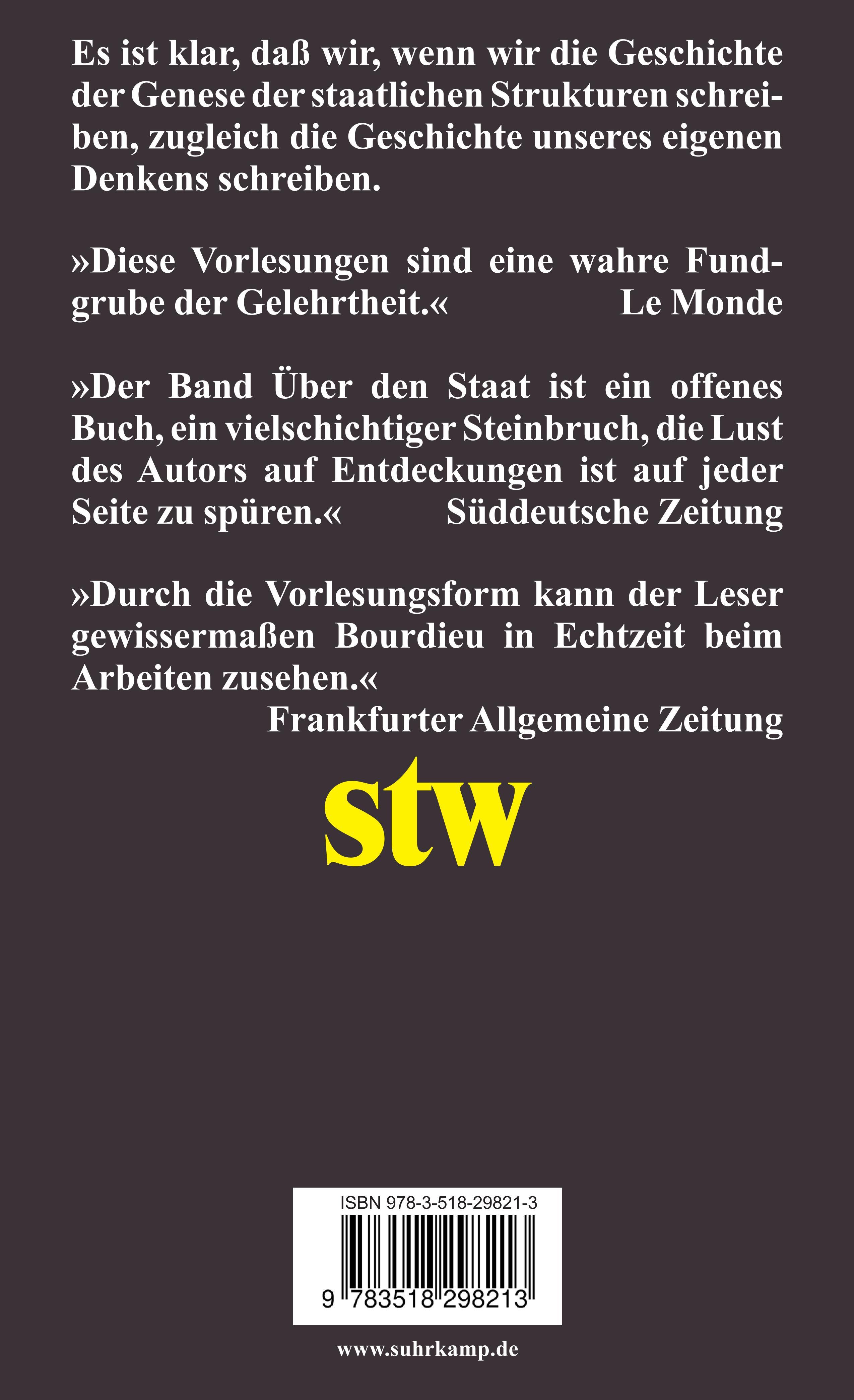 Rückseitencover Über den Staat