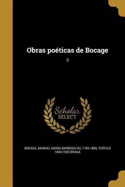 Vorderes Coverbild Obras poéticas de Bocage; 3