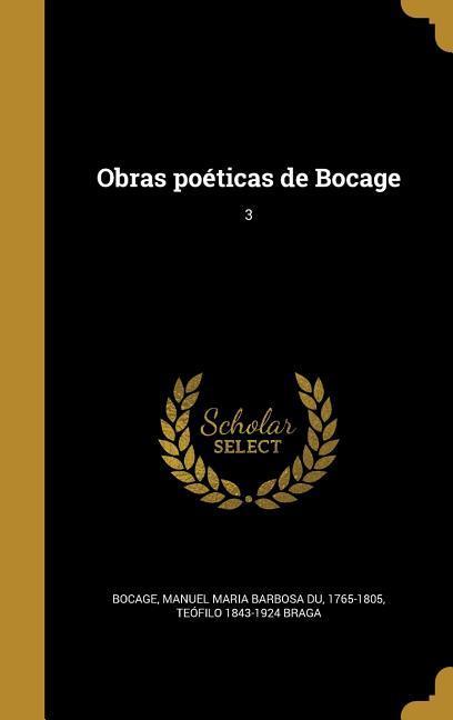 Vorderes Coverbild Obras poéticas de Bocage; 3