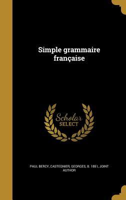 Vorderes Coverbild Simple grammaire française