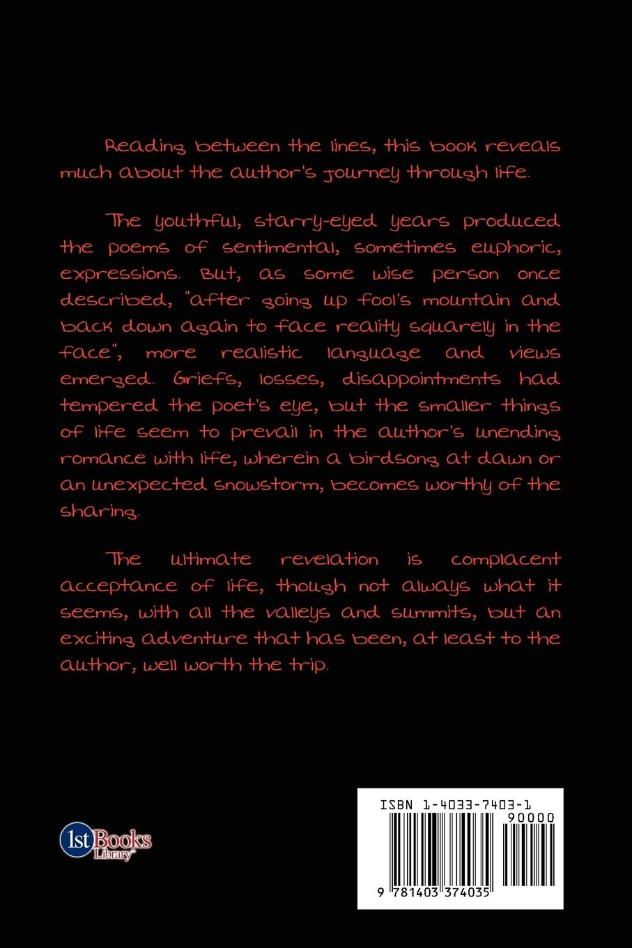 Rückseitencover The Poet's Eye