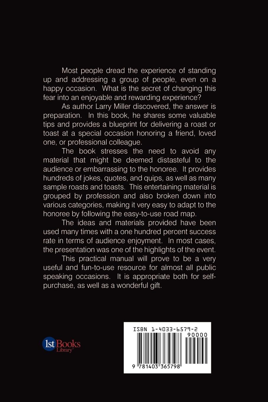 Rückseitencover Roasts and Toasts Made Easy