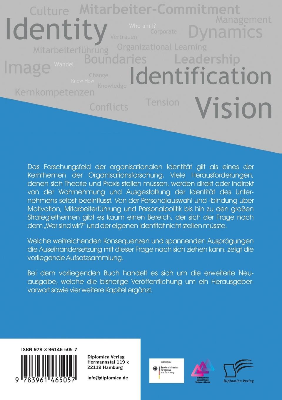 Rückseitencover Organizational Identity. Erweiterte Neuausgabe