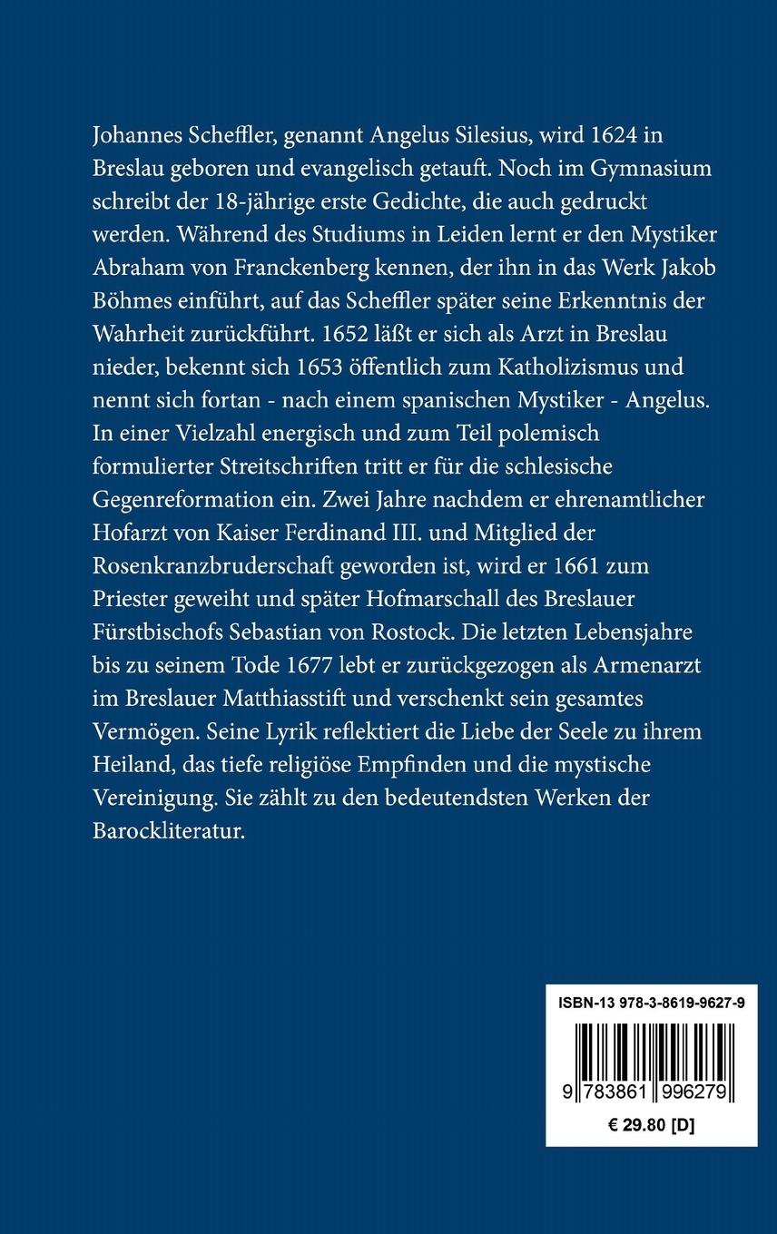 Rückseitencover Heilige Seelenlust oder geistliche Hirtenlieder