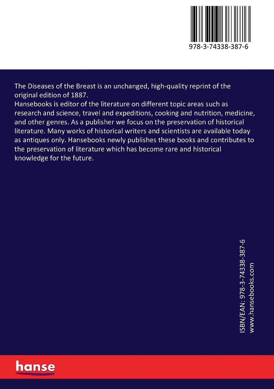Rückseitencover The Diseases of the Breast