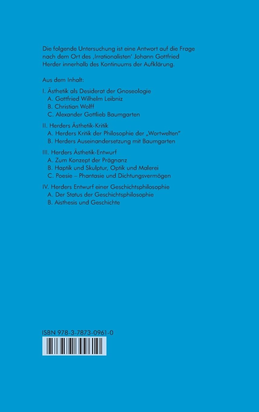 Rückseitencover Die Prägnanz des Dunklen