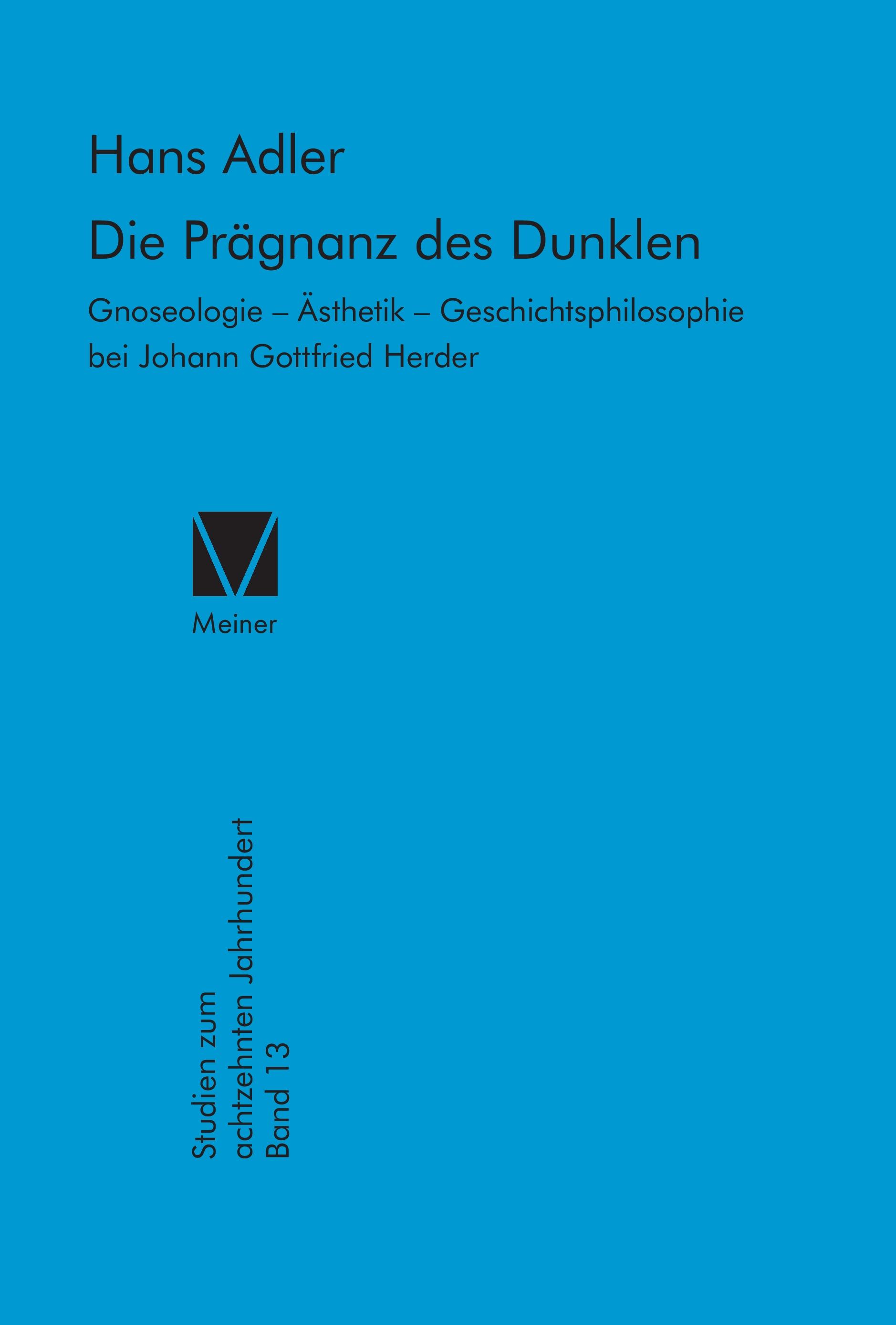 Vorderes Coverbild Die Prägnanz des Dunklen