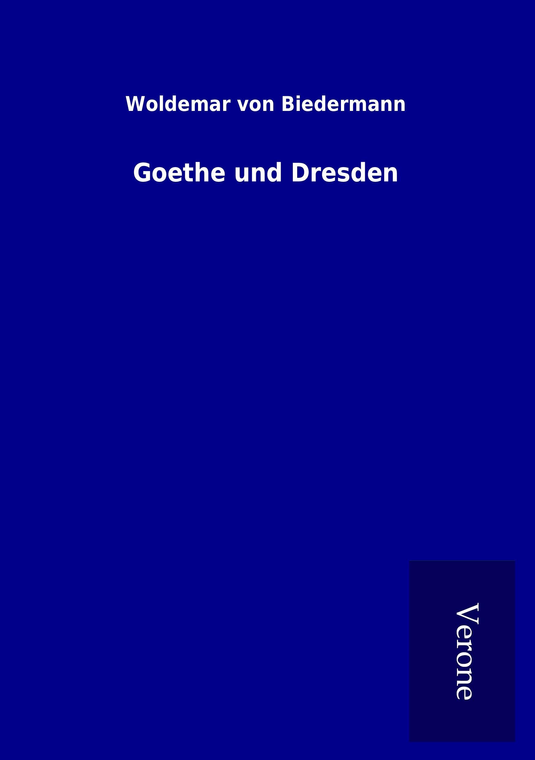 Vorderes Coverbild Goethe und Dresden