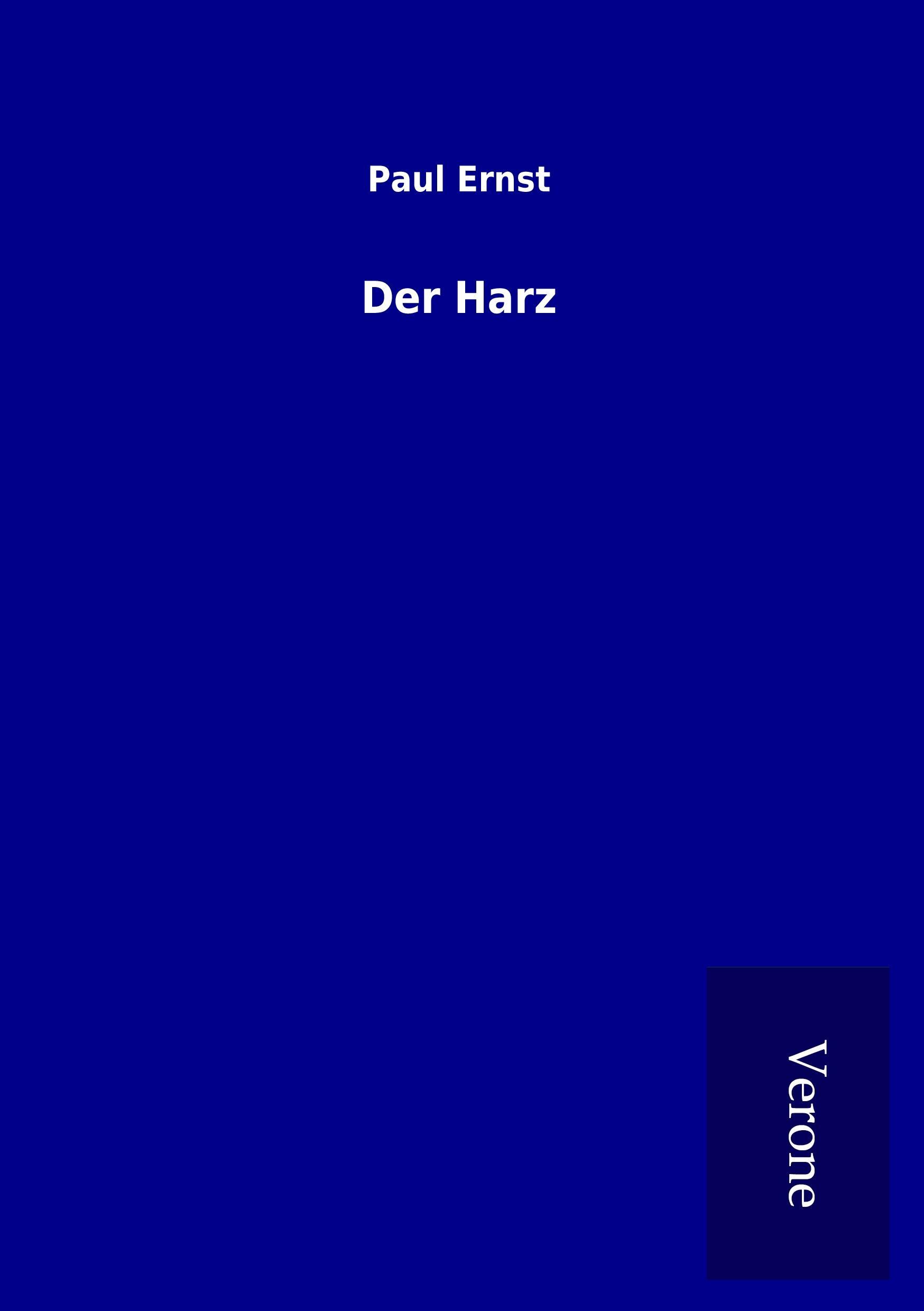 Vorderes Coverbild Der Harz