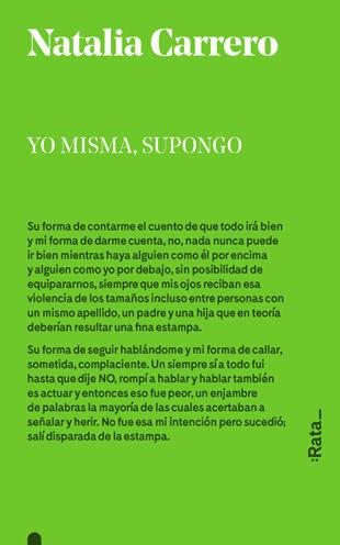 Vorderes Coverbild Yo misma, supongo