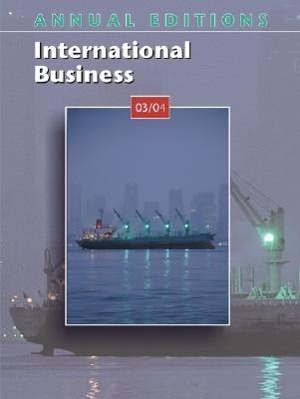 Vorderes Coverbild Annual Editions: International Business 03/04