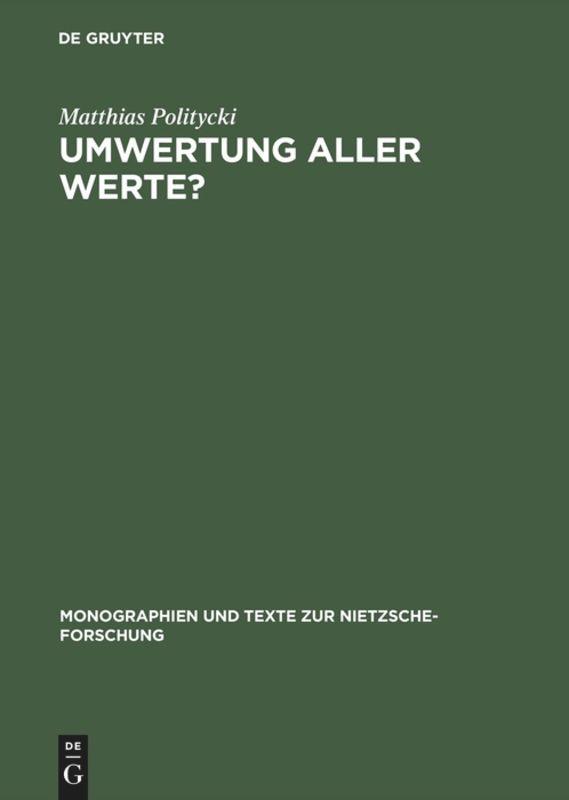 Vorderes Coverbild Umwertung aller Werte?