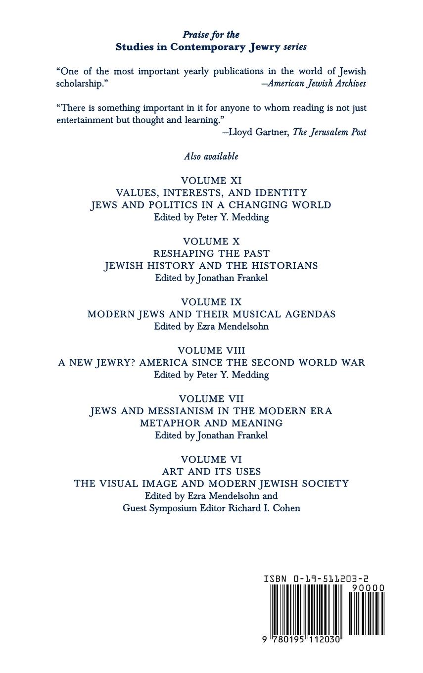 Rückseitencover Studies in Contemporary Jewry