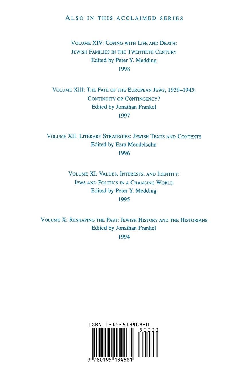 Rückseitencover Studies in Contemporary Jewry