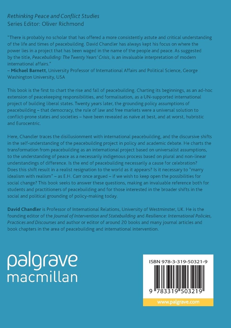 Rückseitencover Peacebuilding