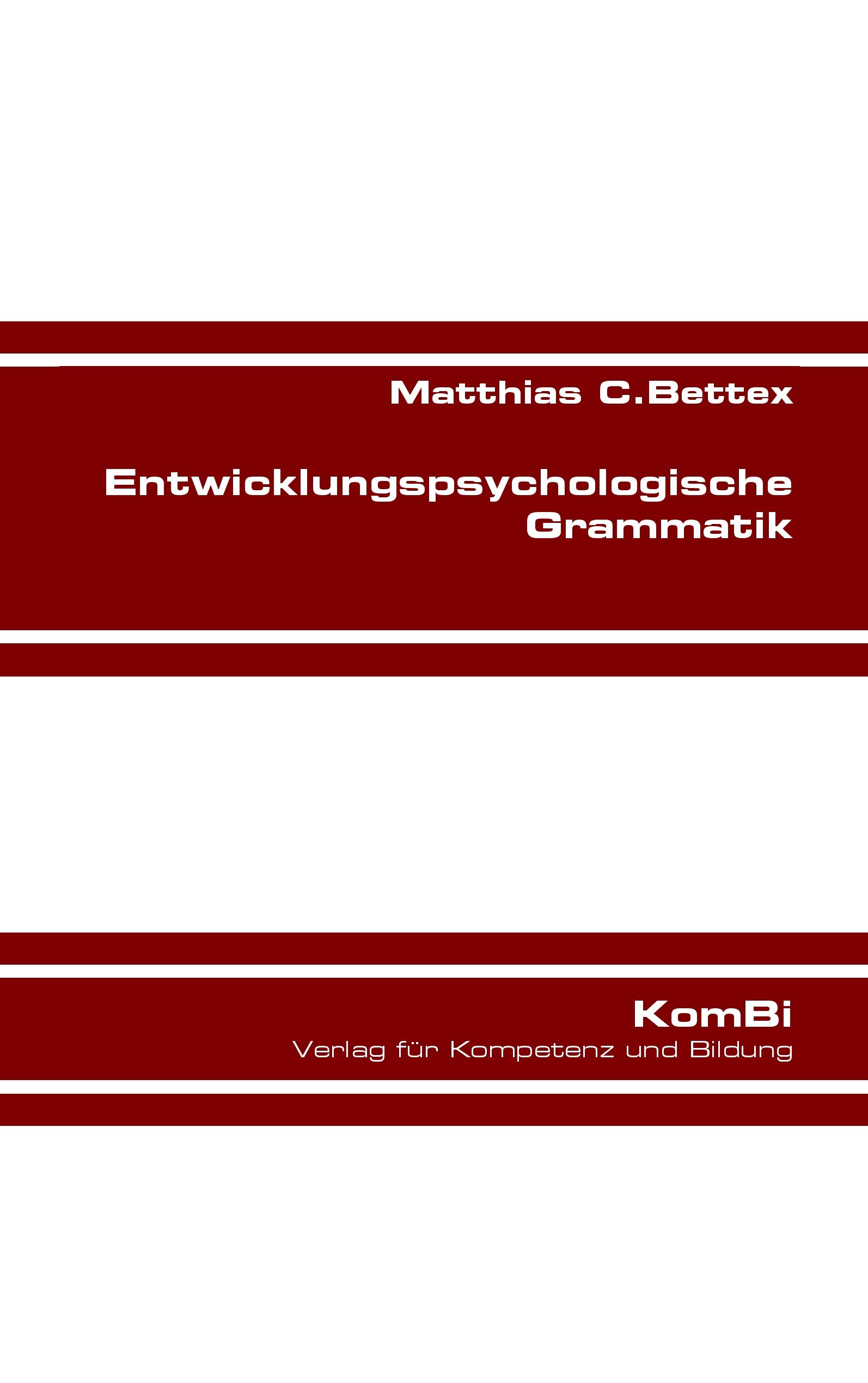 Vorderes Coverbild Entwicklungspsychologische Grammatik