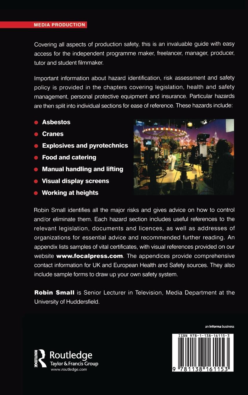 Rückseitencover Production Safety for Film, Television and Video