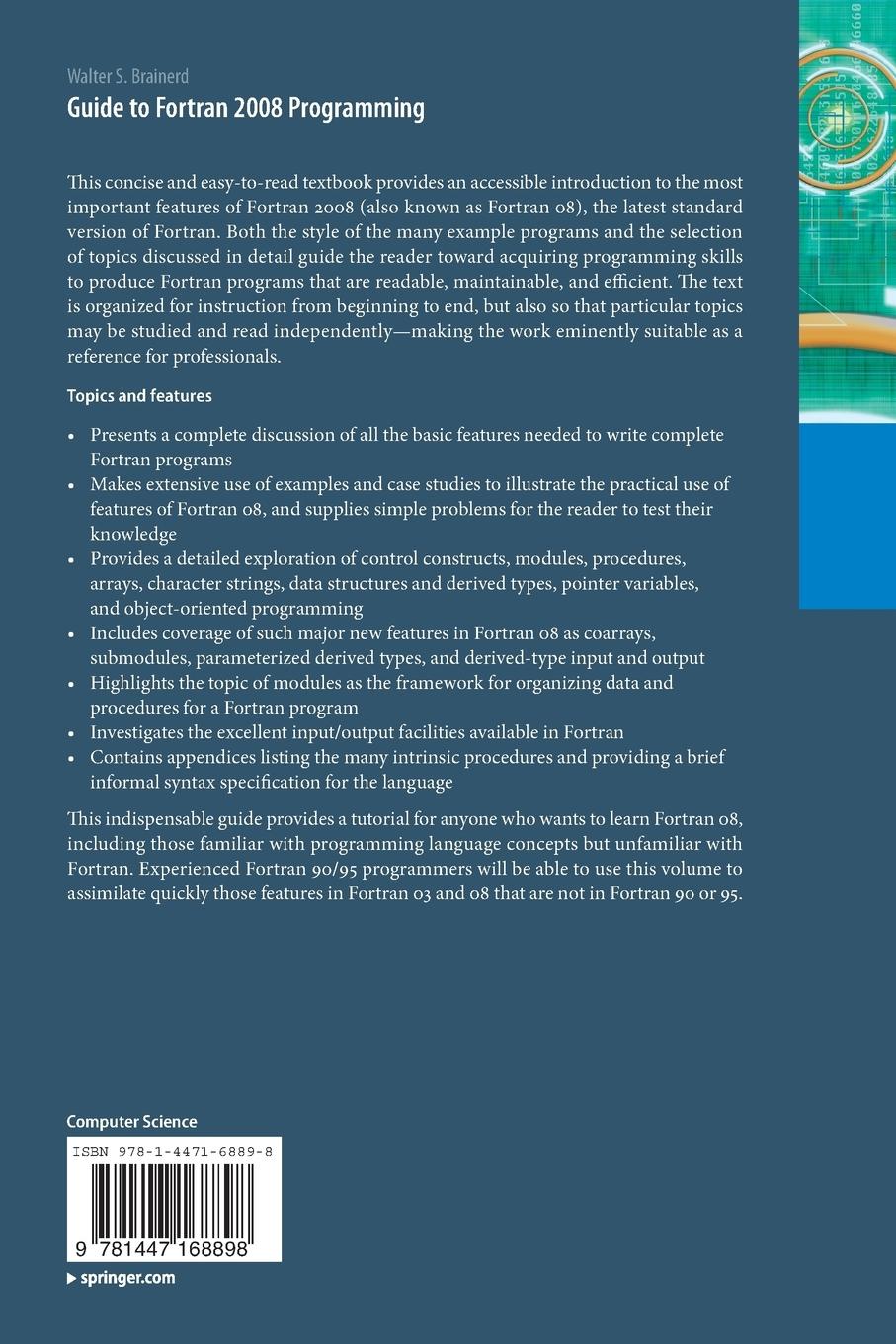 Rückseitencover Guide to Fortran 2008 Programming