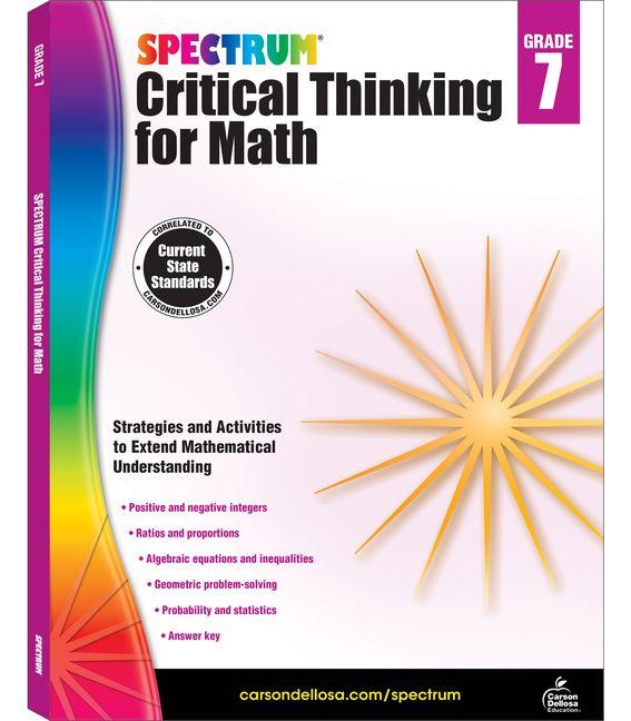 Vorderes Coverbild Spectrum Critical Thinking for Math, Grade 7