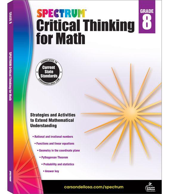 Vorderes Coverbild Spectrum Critical Thinking for Math, Grade 8