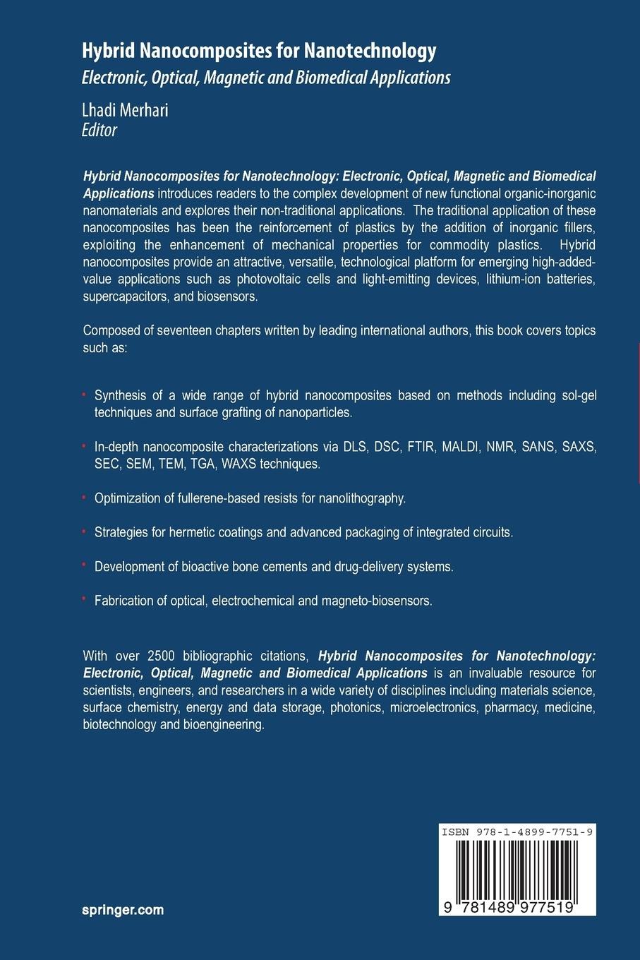 Rückseitencover Hybrid Nanocomposites for Nanotechnology