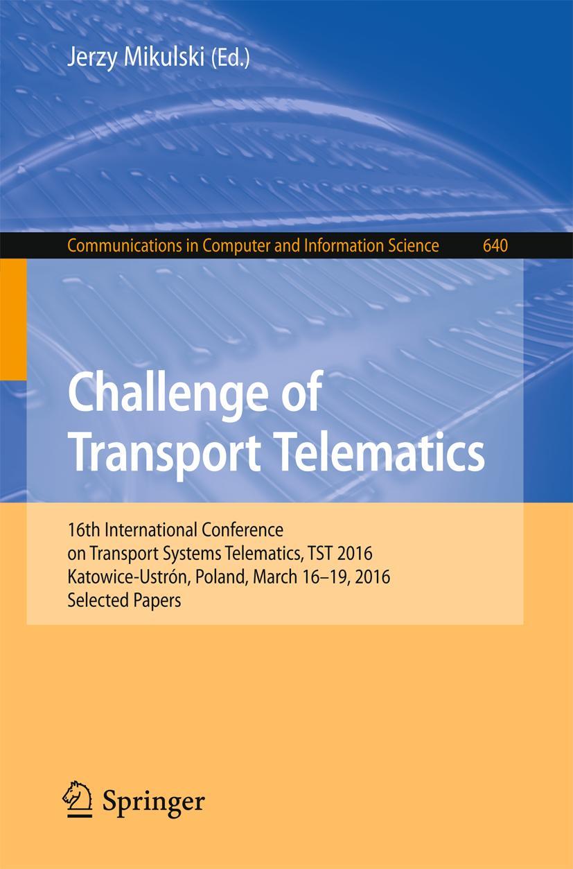 Vorderes Coverbild Challenge of Transport Telematics