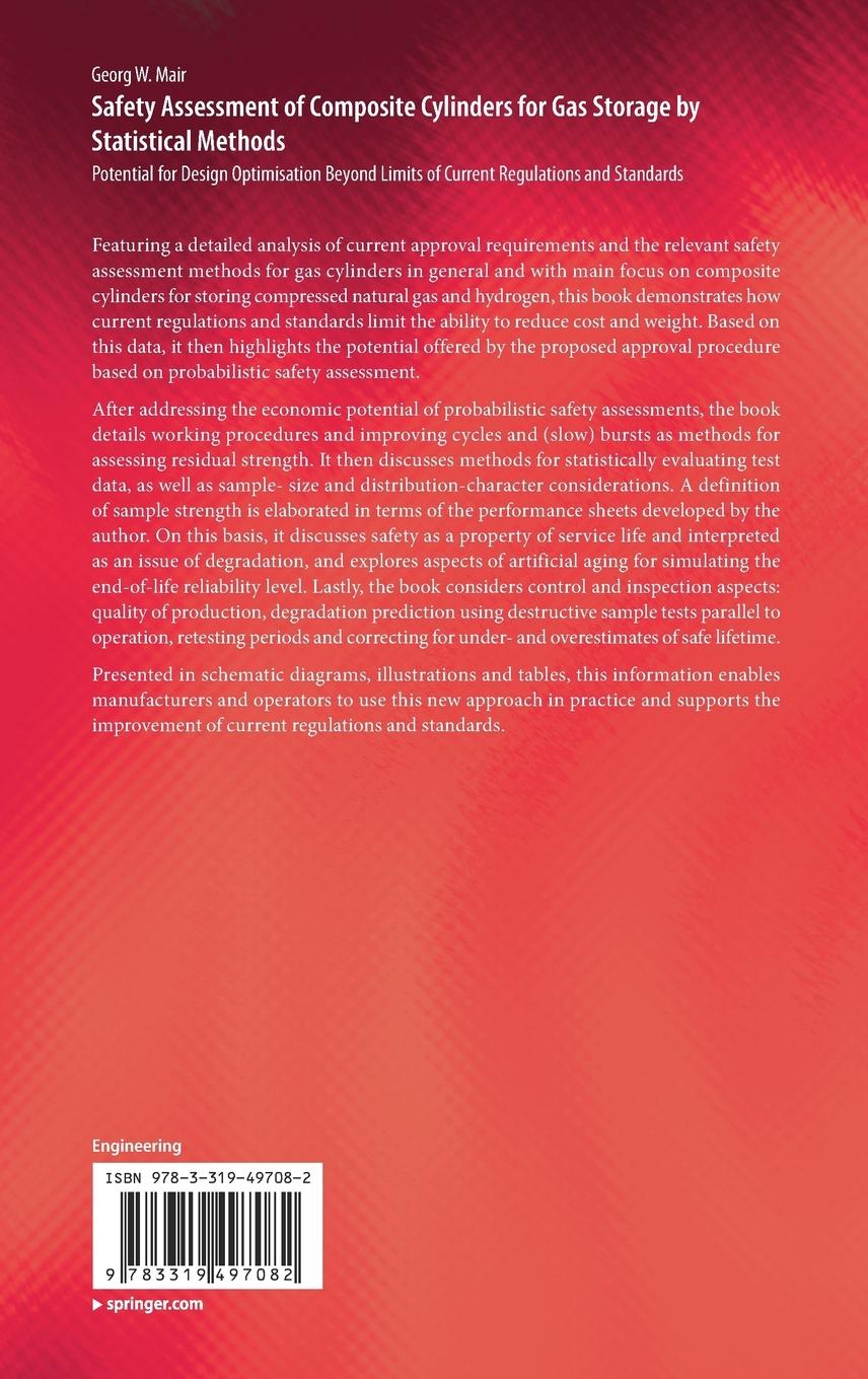 Rückseitencover Safety Assessment of Composite Cylinders for Gas Storage by Statistical Methods