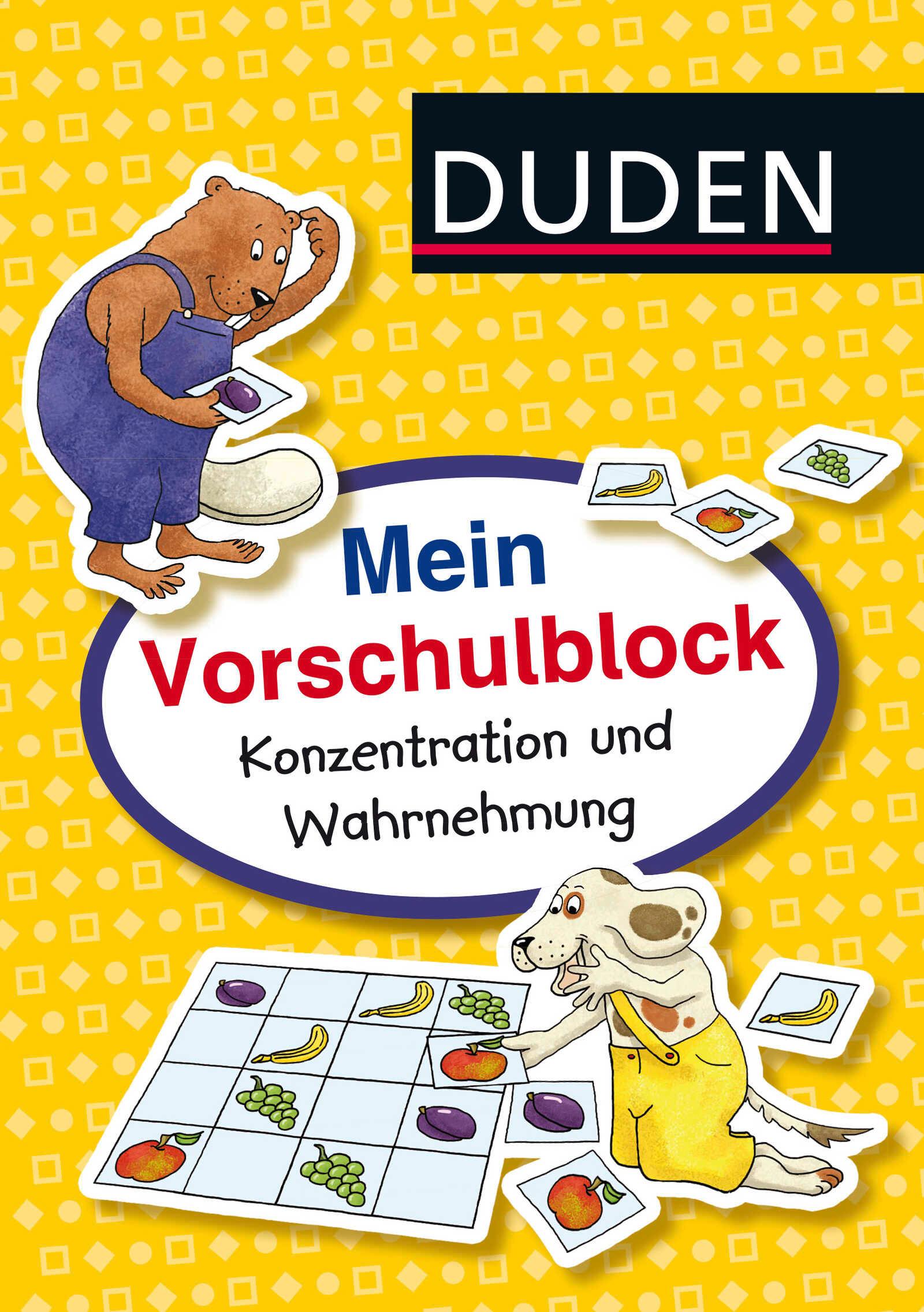 Vorderes Coverbild Mein Vorschulblock: Konzentration und Wahrnehmung