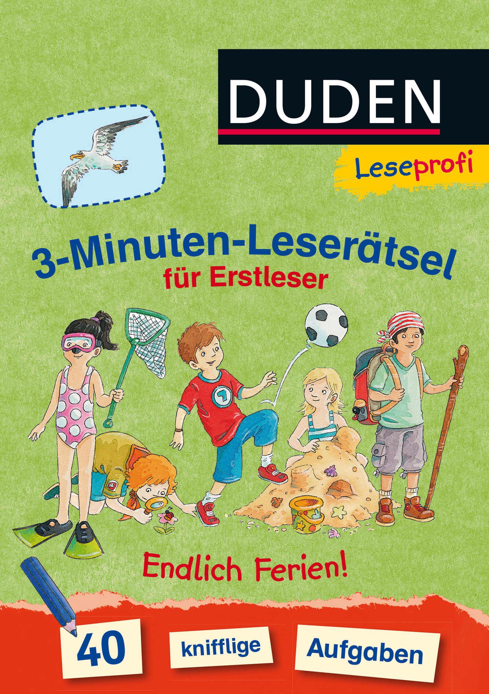 Vorderes Coverbild Leseprofi - 3-Minuten-Leserätsel für Erstleser: Endlich Ferien