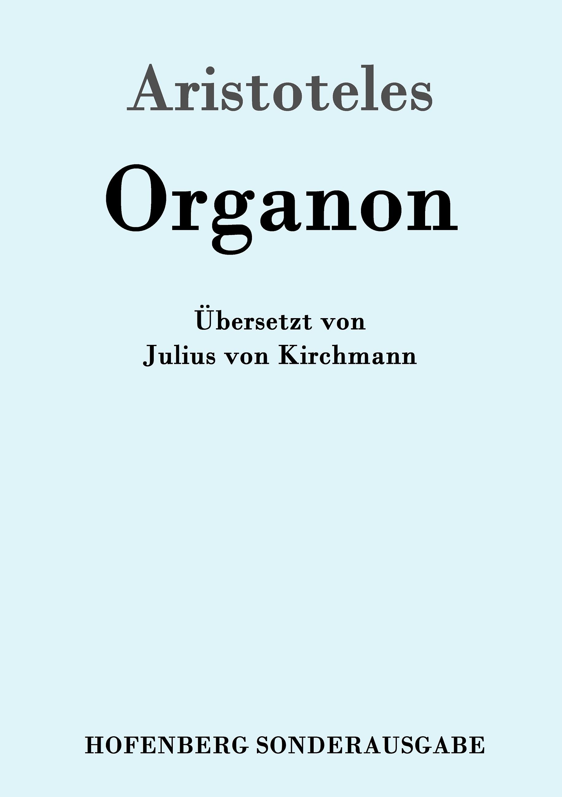 Vorderes Coverbild Organon