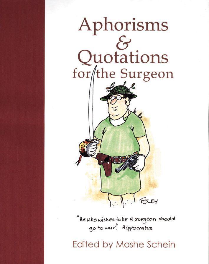 Vorderes Coverbild Aphorisms & Quotations for the Surgeon
