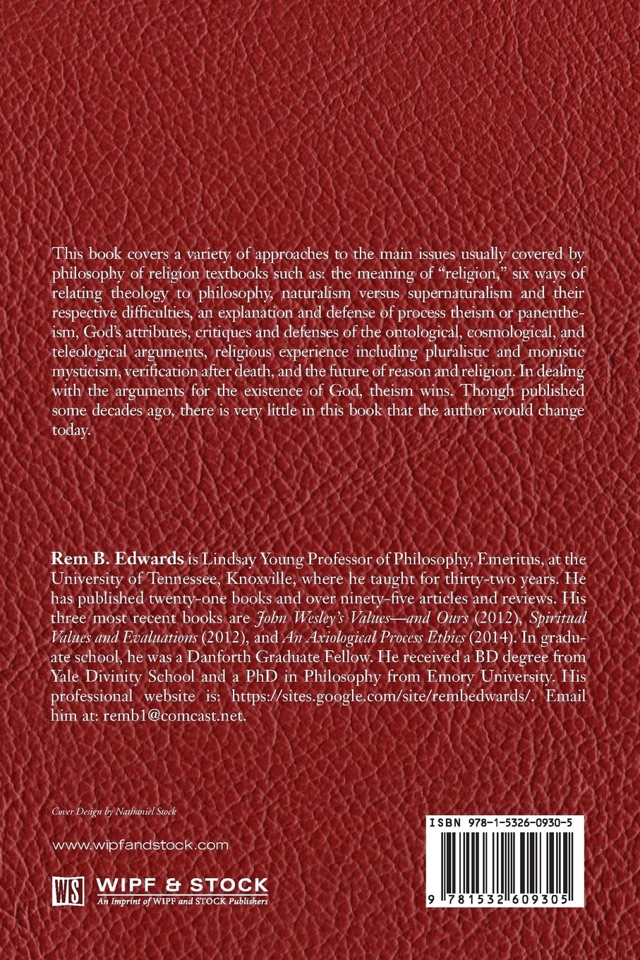 Rückseitencover Reason and Religion