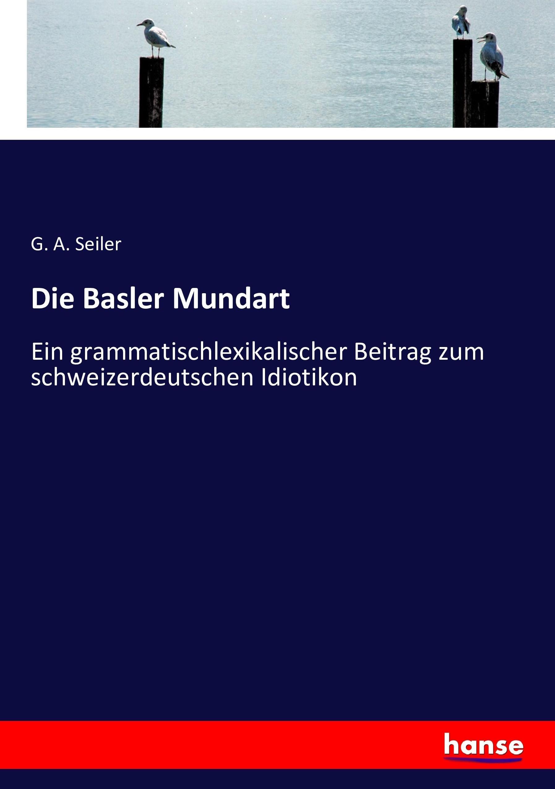 Vorderes Coverbild Die Basler Mundart