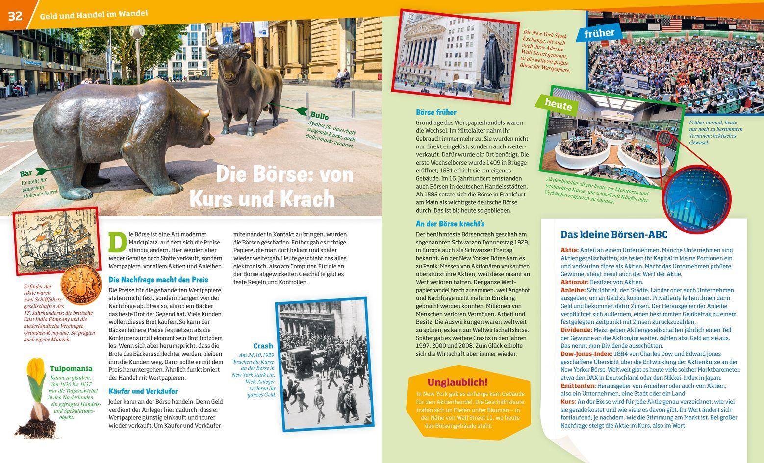 Beispielinhalt (Bild) WAS IST WAS Band 78 Geld. Vom Tauschhandel zum Bitcoin
