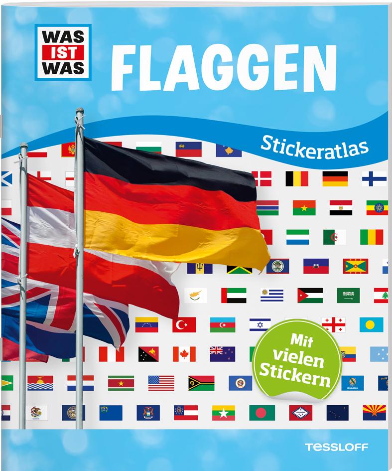 Vorderes Coverbild WAS IST WAS Sticker-Atlas Flaggen