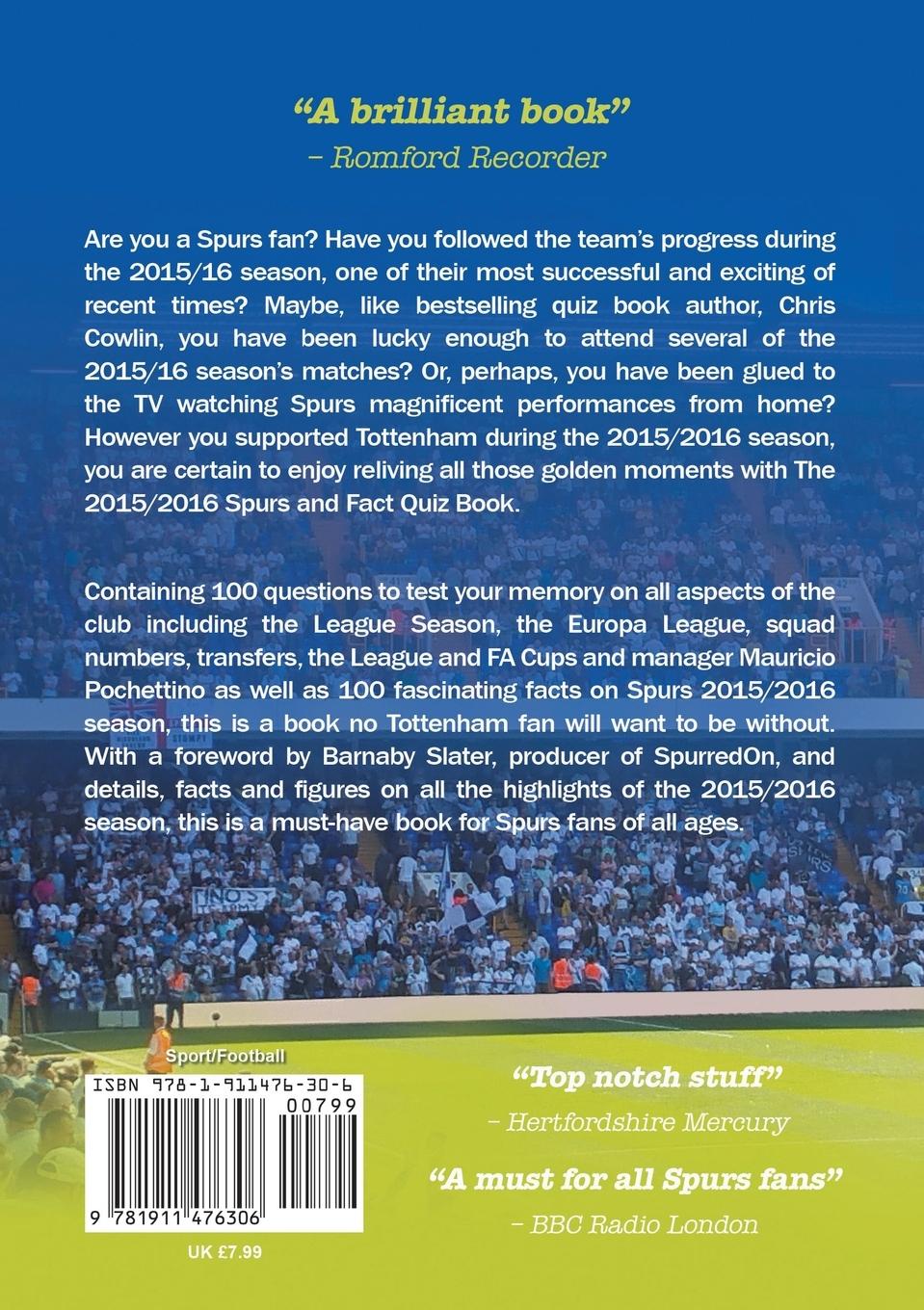 Rückseitencover The 2015/2016 Spurs Quiz and Fact Book